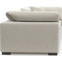 plush gray sofa   