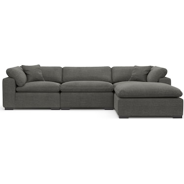Plush 3-Piece Sofa and Ottoman