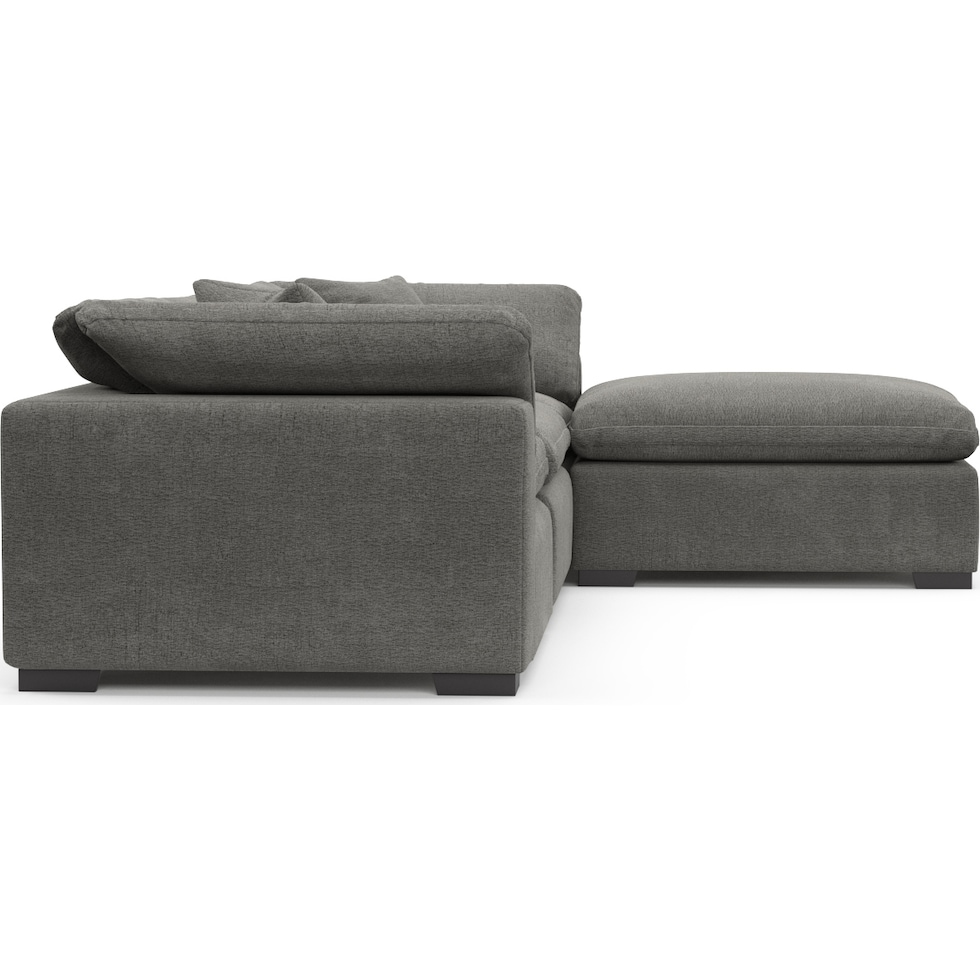 plush gray sofa   