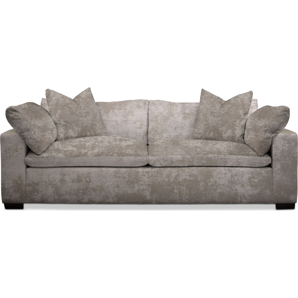 plush hearth cement sofa   