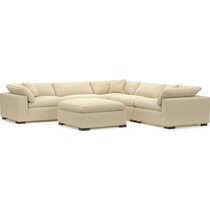 plush light brown sectional   