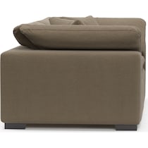 plush light brown sofa   