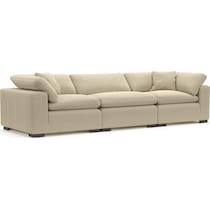 plush light brown sofa   