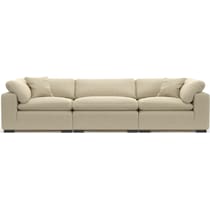 plush light brown sofa   