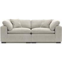 plush light brown sofa   