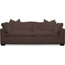 plush oakley iii java sofa   