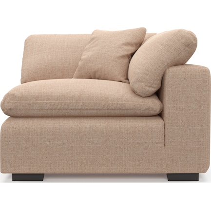 Plush Core Comfort Eco Performance Fabric Corner Chair - Broderick Flame