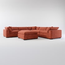 plush orange sectional web   