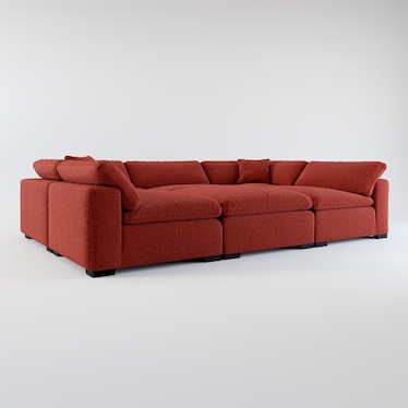 Plush 6-Piece Pit Sectional
