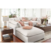 plush white  pc living room   