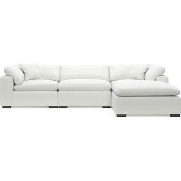 Plush 3-Piece Sofa and Ottoman