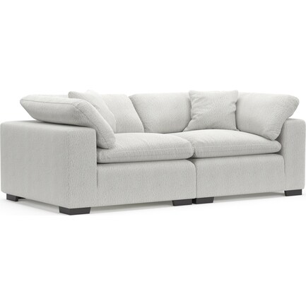 Plush Feathered Comfort 2-Piece Sectional - Bloke Snow