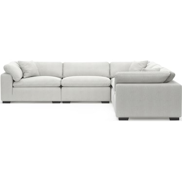 Plush Feathered Comfort 5-Piece Sectional - Bloke Snow