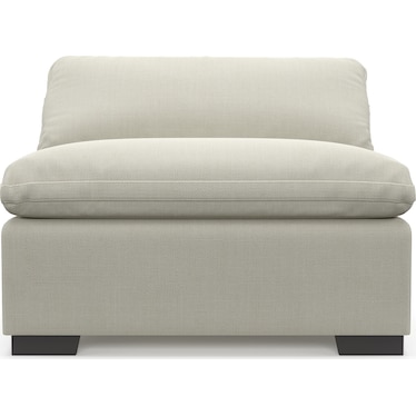 Plush Feathered Comfort Armless Chair - Anders Ivory