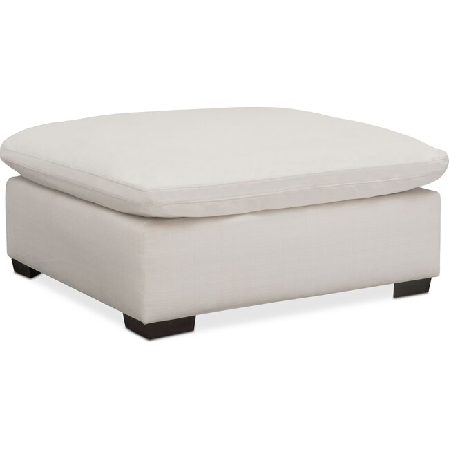 Living Room Furniture - Plush Ottoman