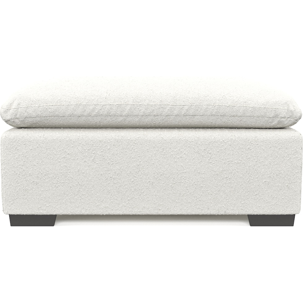 plush white ottoman web   