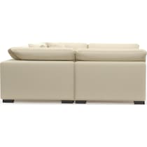 plush white sectional   