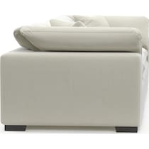 plush white sofa   