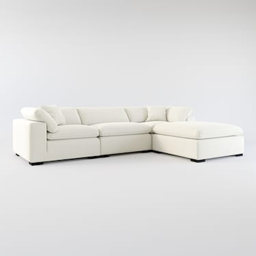 Plush 3-Piece Sofa and Ottoman