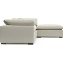 plush white sofa   