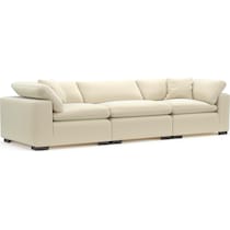 plush white sofa   