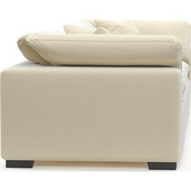plush white sofa   