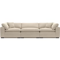 plush white sofa   