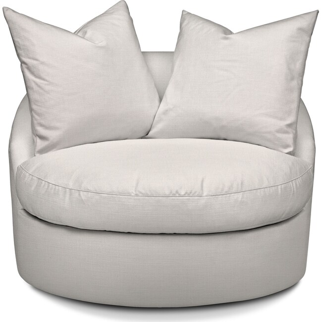 Living Room Furniture - Plush Swivel Chair