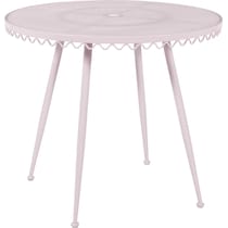 plymouth pink outdoor dining table   
