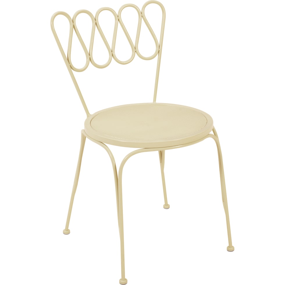 plymouth white outdoor dining chair   