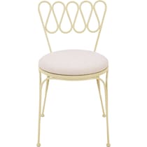 plymouth white outdoor dining chair   