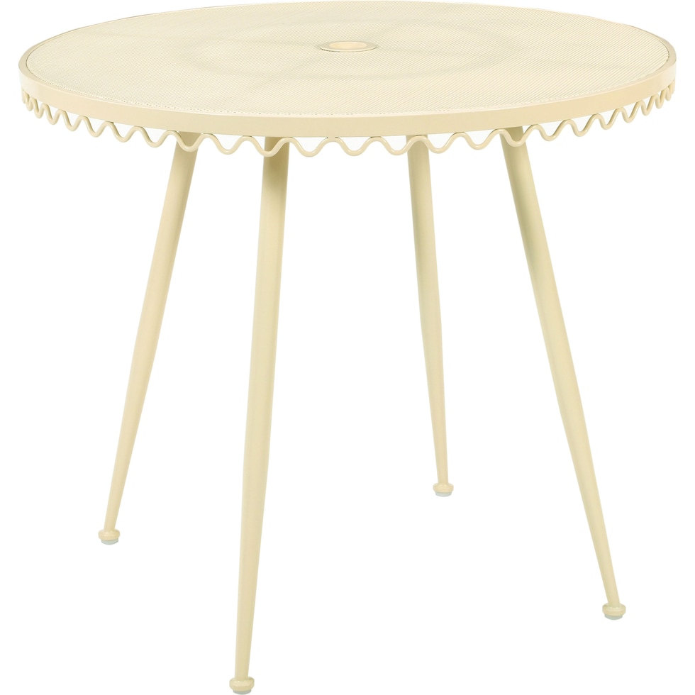 plymouth white outdoor dining table   