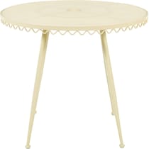 plymouth white outdoor dining table   