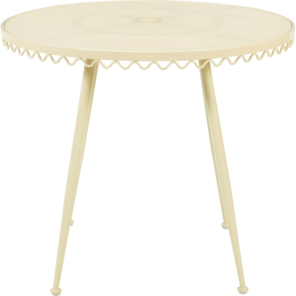 plymouth white outdoor dining table   