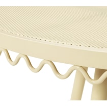 plymouth white outdoor dining table   