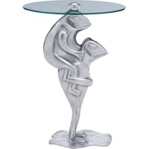 polliwog silver end table   