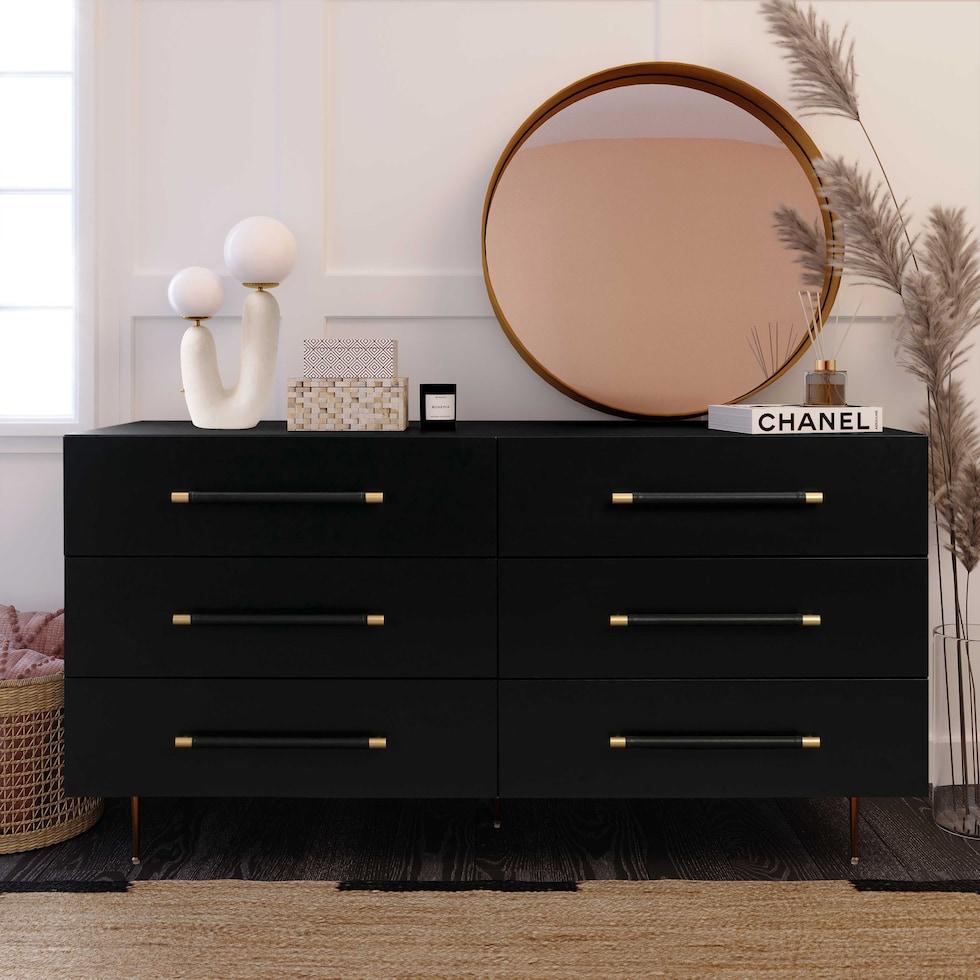 pollux black dresser   