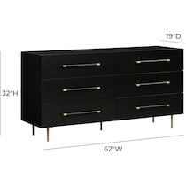 pollux black dresser   