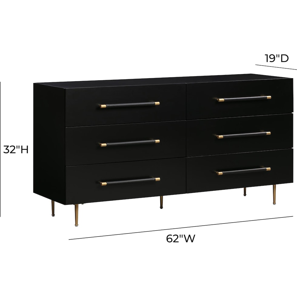 pollux black dresser   