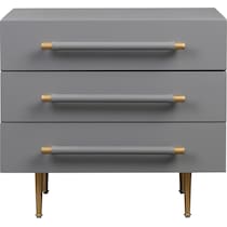 pollux gray nightstand   