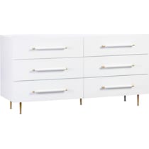 pollux white dresser   