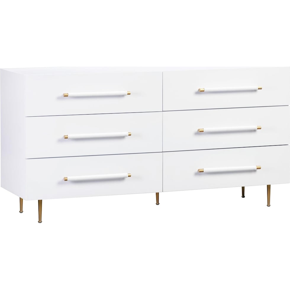 pollux white dresser   