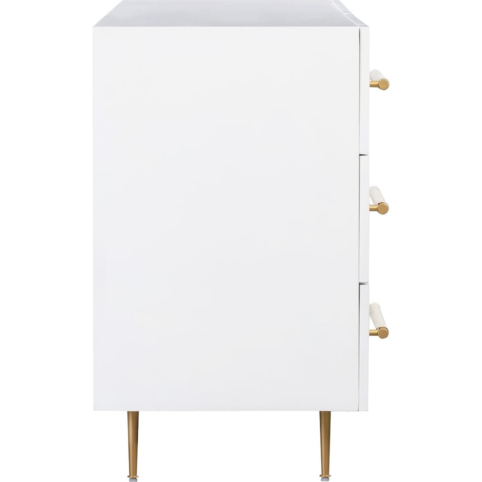 pollux white dresser   