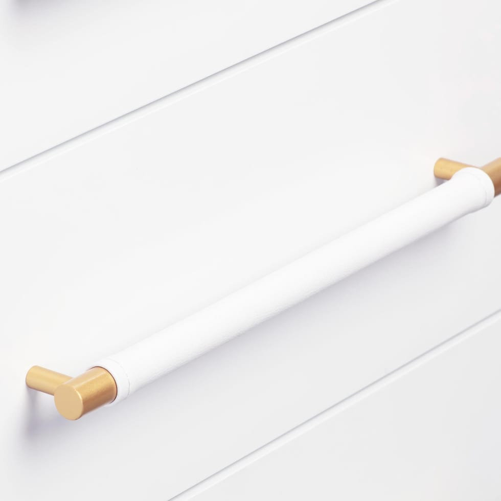 pollux white dresser   