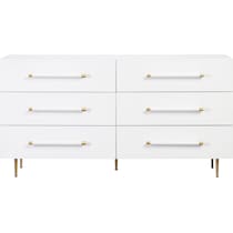 pollux white dresser   