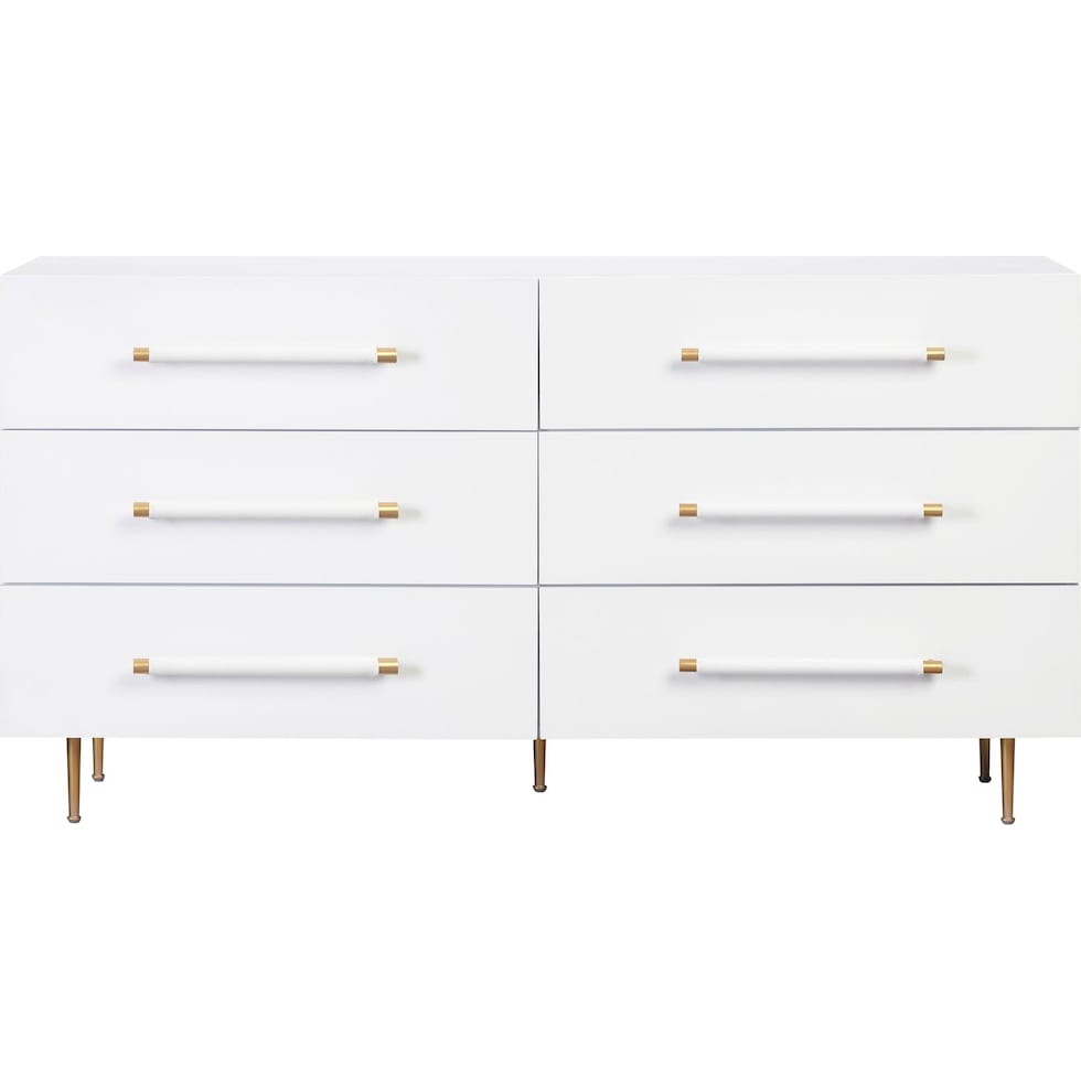 pollux white dresser   