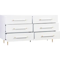 pollux white dresser   