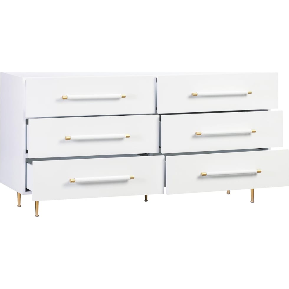 pollux white dresser   