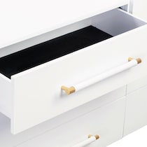 pollux white dresser   
