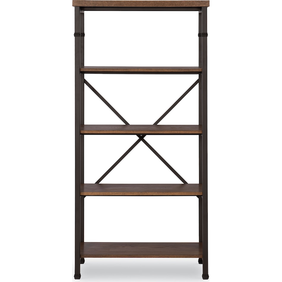 polson dark brown bookcase   